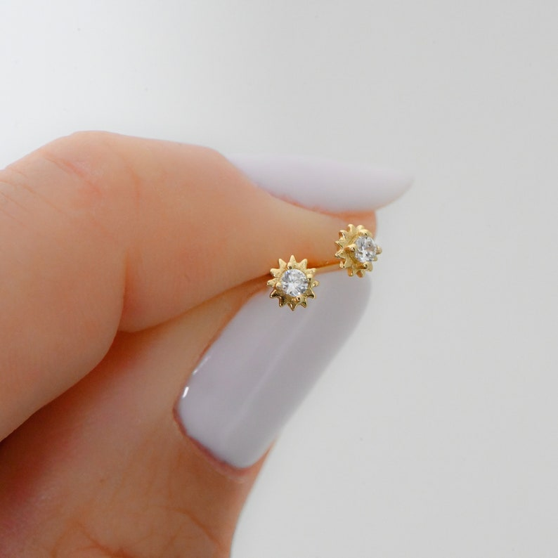 AneJewelryGL Minimalist Tiny Dainty Stud Earrings