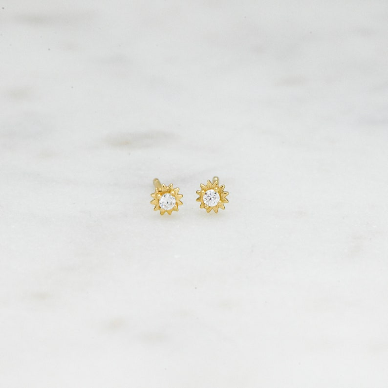 AneJewelryGL Minimalist Tiny Dainty Stud Earrings