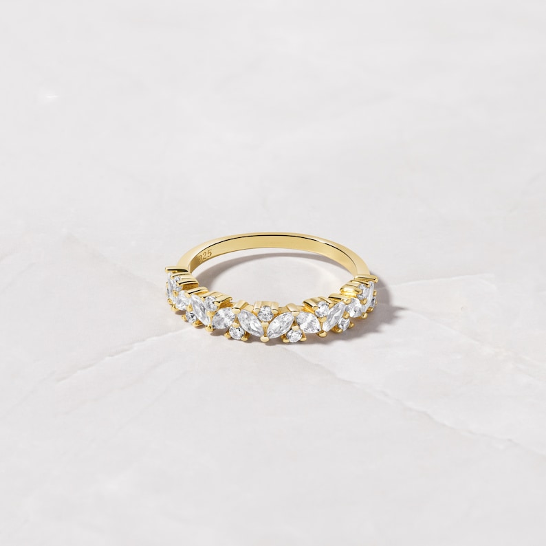 AneJewelryGL Diamond Multi-Stone Wedding Band