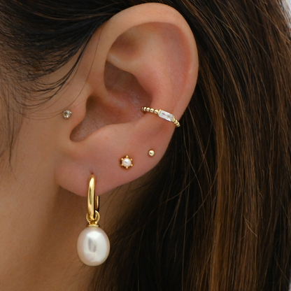 AneJewelryGL Minimalist Dainty Pearl Stud Earrings