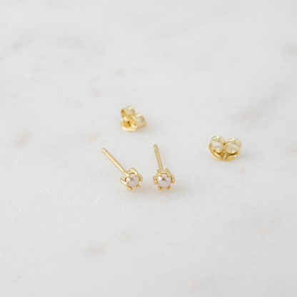 AneJewelryGL Minimalist Dainty Pearl Stud Earrings