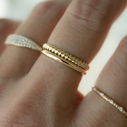 AneJewelryGL Minimalist Gold & Silver Stacking Rings