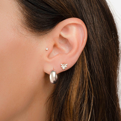 AneJewelryGL Vintage Gold Bee Stud Earrings